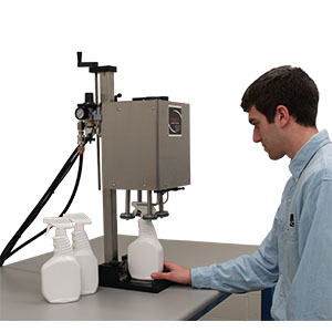 PumpCap™ Capping Machine with an optional Oil Free Pneumatic Motor