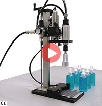 SA Capping Machine with a Bottle Activated Backstop