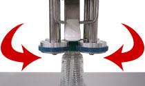 Pumpcap bottle capping machine guide rod adjustment