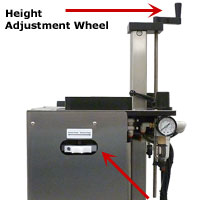 PumpCap Capping Machine external adjustment dial