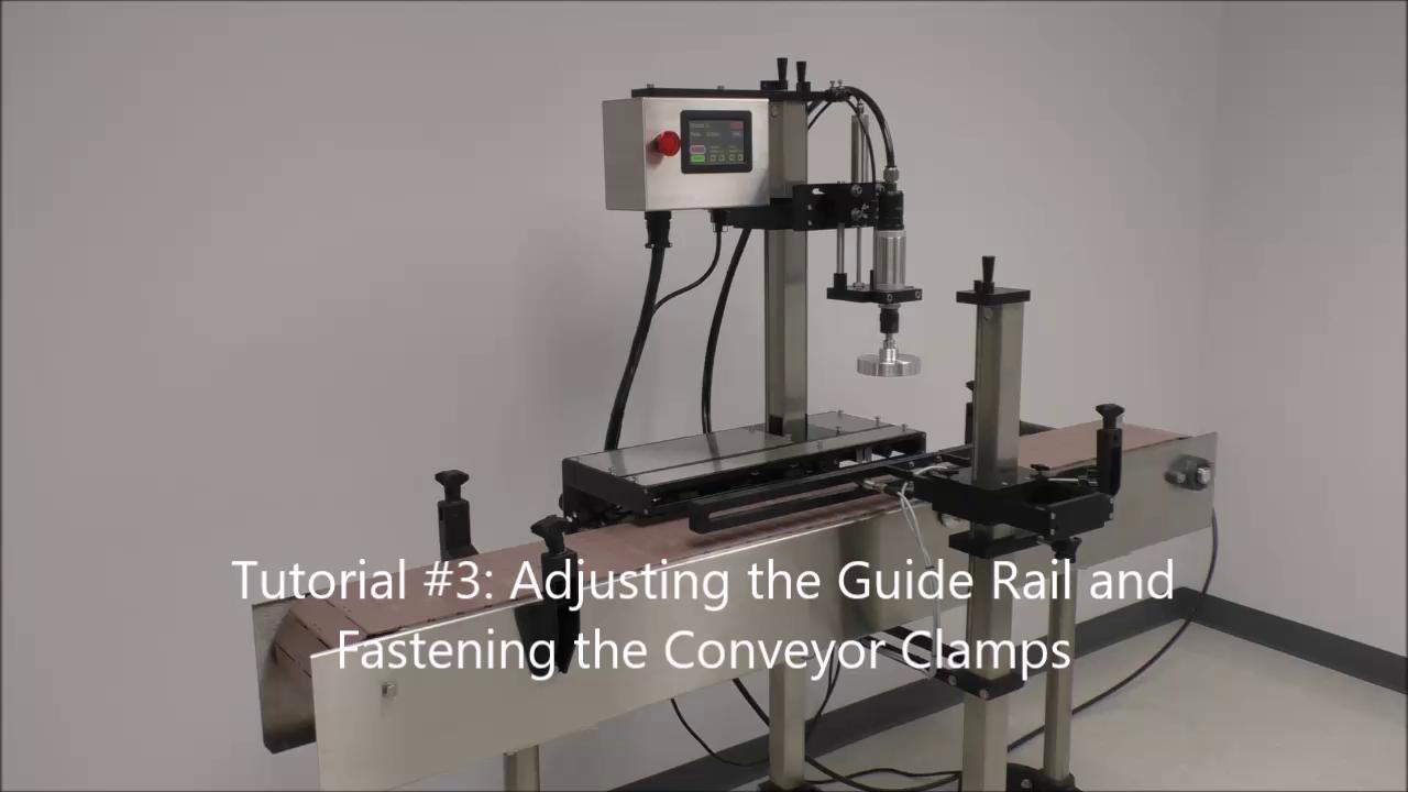 3-Adjusting-the-Guide-Rail-and-Fastening-the-Conveyor-Clamps